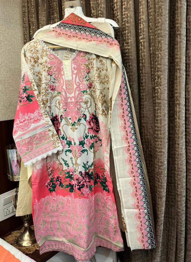 Cotton Multi Colour Traditional Wear Printed Readymade Pakistani Suit